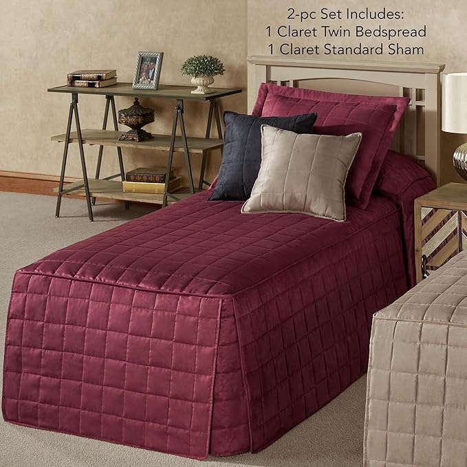 Touch of Class Camden Luxury Bedding | Neutral Claret Color | Classic Fitted - Image 2