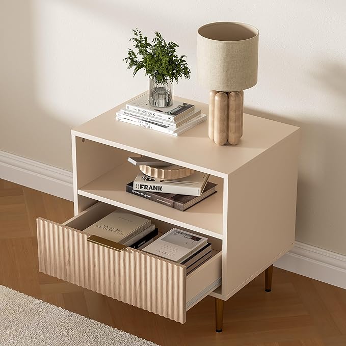 Nightstand Set of 2, Modern Nightstand - Image 4
