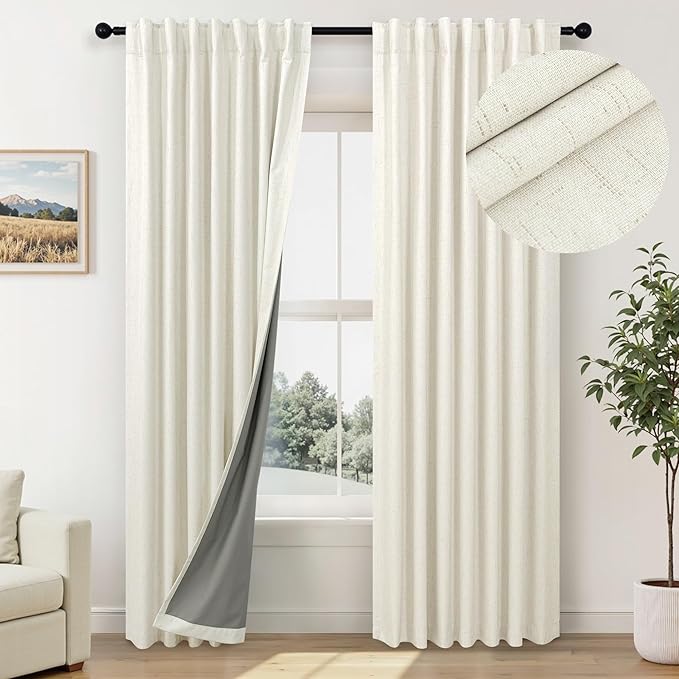 Room Darkening Curtains 72 Inch Length 2 Panel Burg by Pitalk