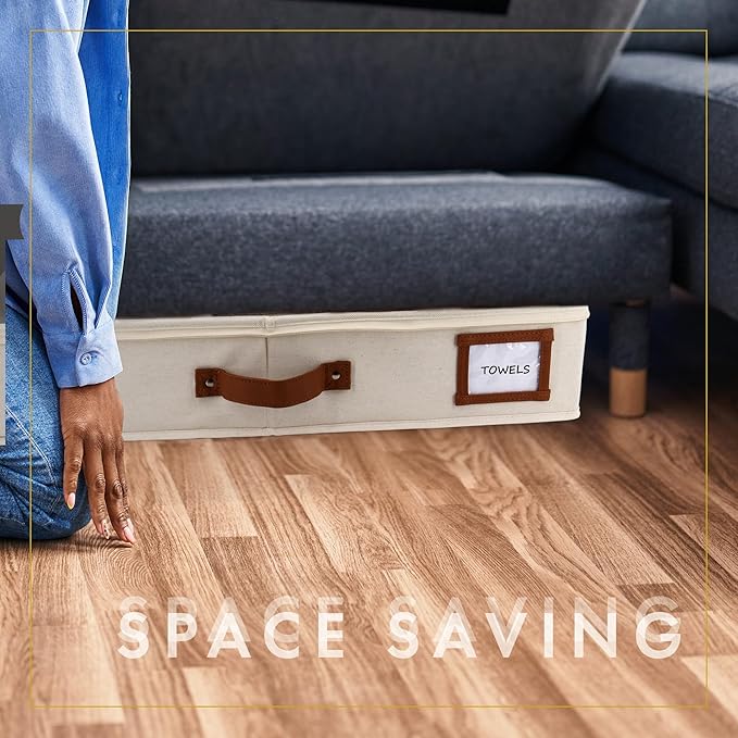 HOMELUX THEORY 2pc Under Bed Storage Containers, Bedroom Under the Bed Drawer - Image 8
