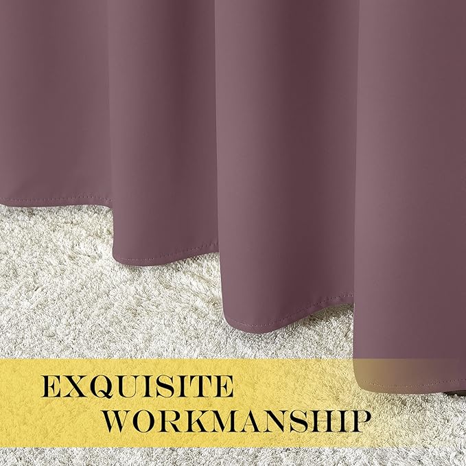 NICETOWN Dry Rose Blackout Curtains - Image 6