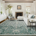 AMADA HOMEFURNISHING 8x10 Area Rugs, Washable Low-Profile Large Living Room Rug by AMADAHOMEFURNISHING