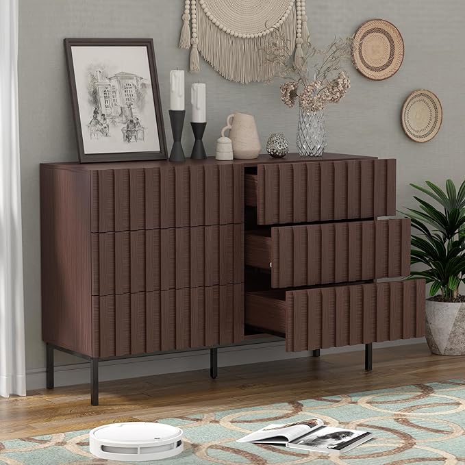 UEV Fluted Dresser for Bedroom - Image 3