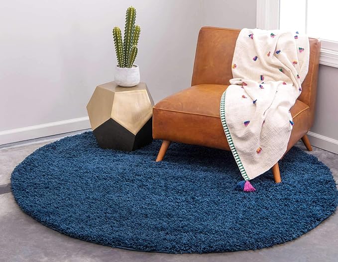 Unique Loom Solid Shag Collection Area Rug - Image 3