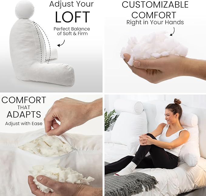 Husband Pillow Medium White, Backrest - Image 2