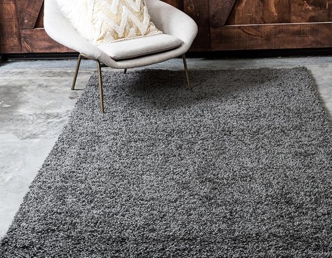 Unique Loom Solid Shag Collection Area Rug - Image 21