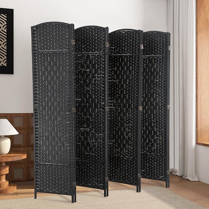 Room Divider 8 Panel Folding Privacy Divider 6 Ft Indoor Wall Divider Portable - Image 6