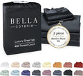 Bella Coterie Luxury Bamboo Viscose Split King Size Sheet Set | 2 Fitted Sheets by BC