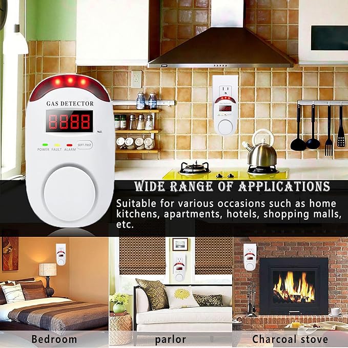 COLORWEL Natural Gas Alarm, Gas Alarm Detector - Image 5