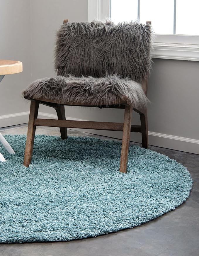 Unique Loom Solid Shag Collection Area Rug - Image 4