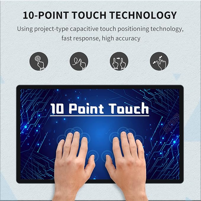 TouchWo 21.5 inch Android 12 Touchscreen Monitor Tablet, 16:9 FHD 1080P - Image 2