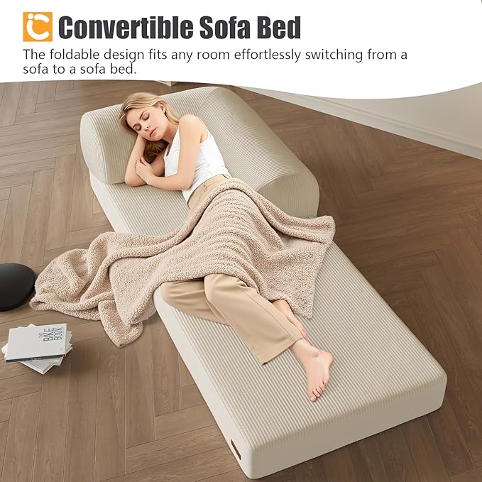 COMAX Folding Sofa Bed, Fold Out Chair, Foldable Sofa, Convertible Sleeper Chair - Image 5