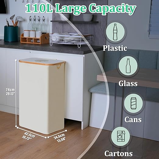 iEGrow 29 Gallons Recycling Bins - Image 3