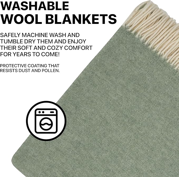 | Wool Blanket/Throw | 100% New Zealand Wool | Perfect - Image 7