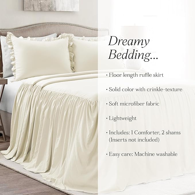 Lush Decor Ruffle Skirt Bedspread Set - Image 7