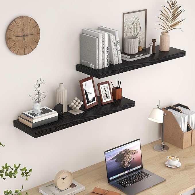 Fun Memories Floating Shelves for Wall, 36 x 9.3 Large Floating Shelf Wall - Image 5