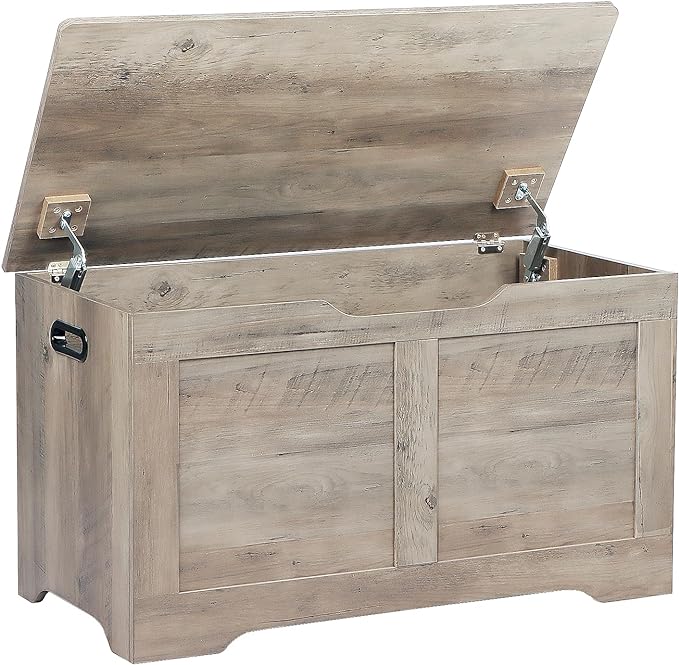 Timberer 31.5" Storage Chest, Wooden Storage Bench, Lift Top Toy Chest by Timberer
