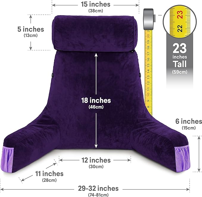 Husband Pillow Medium Purple, Backrest - Image 4