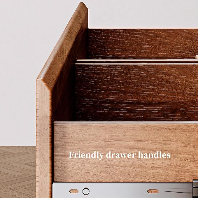 6 Drawer Dresser, Wooden Bedroom Drawer Dresser - Image 5