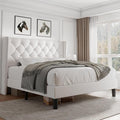 iPormis Queen Size Velvet Platform Bed Frame by iPomis