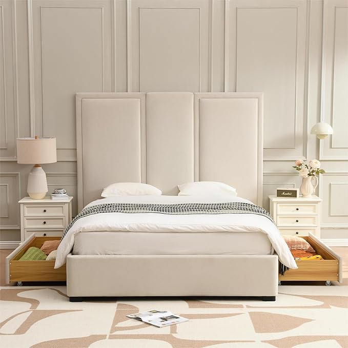 YUHUASHI Queen Size Bed Frame - Image 3