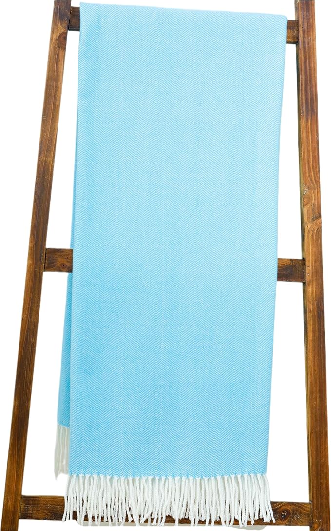 Alashan Cotton Acrylic Adirondack Herringbone Woven Throw by Alashan