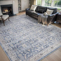 MontVoo-Vintage Area Rug 6X9 Blue Rugs by MontVoo