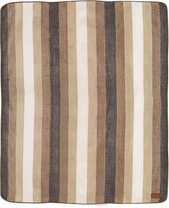 QISU Alpaca Wool Blanket Throw | Large, Stripes | 85 x 65 inches | Ultra-Soft - Image 3