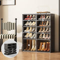 Black Shoe Rack Organizer Cabinet by Unknown