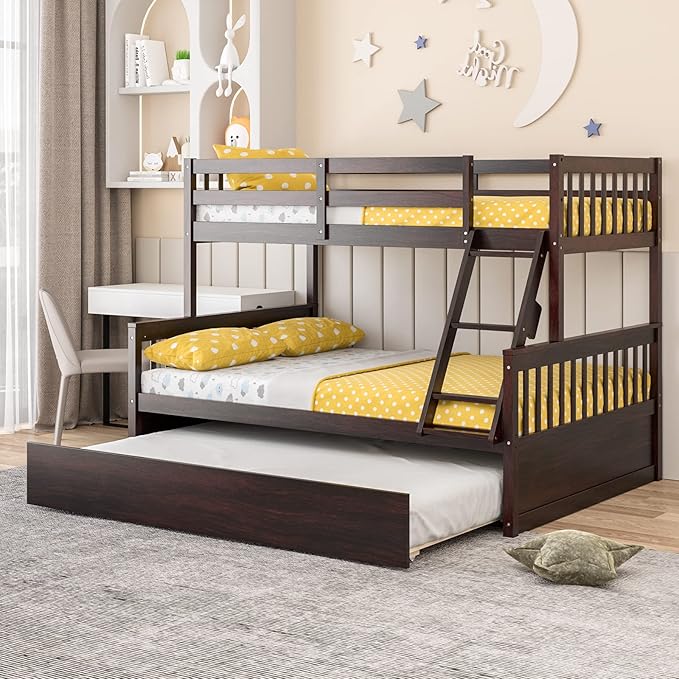 Giantex Twin Over Full Bunk Bed - Image 4