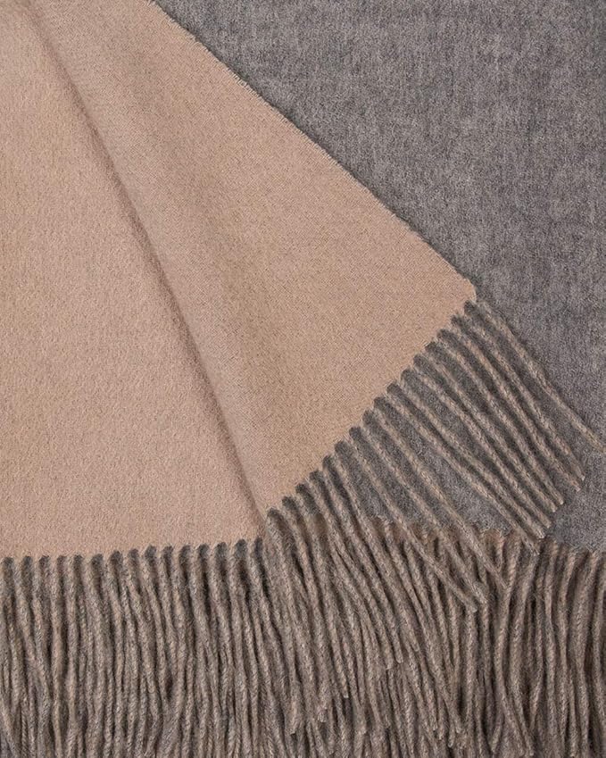 Alashan Cashmere Blend Double Faced Throw-Super Soft and Luxe Fabric- Perfect by Alashan