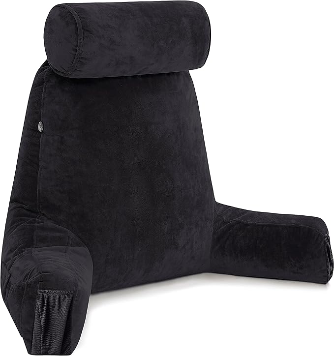 Husband Pillow Medium Black, Backrest by HusbandPillow