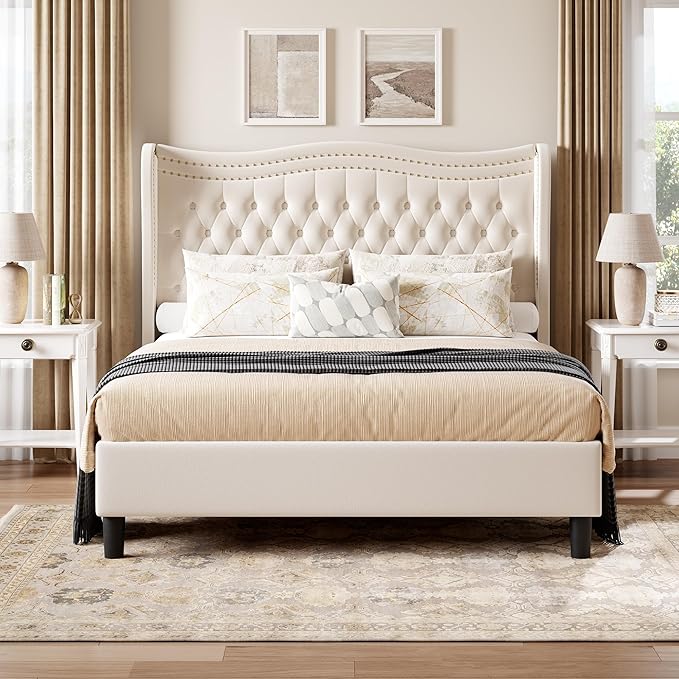 Upholstered King Size Bed Frame - Image 4
