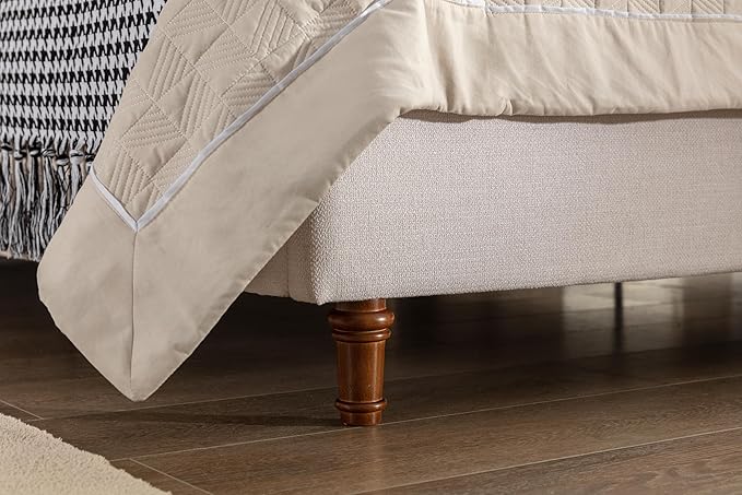 Queen Size Upholstered Platform Bed - Image 6
