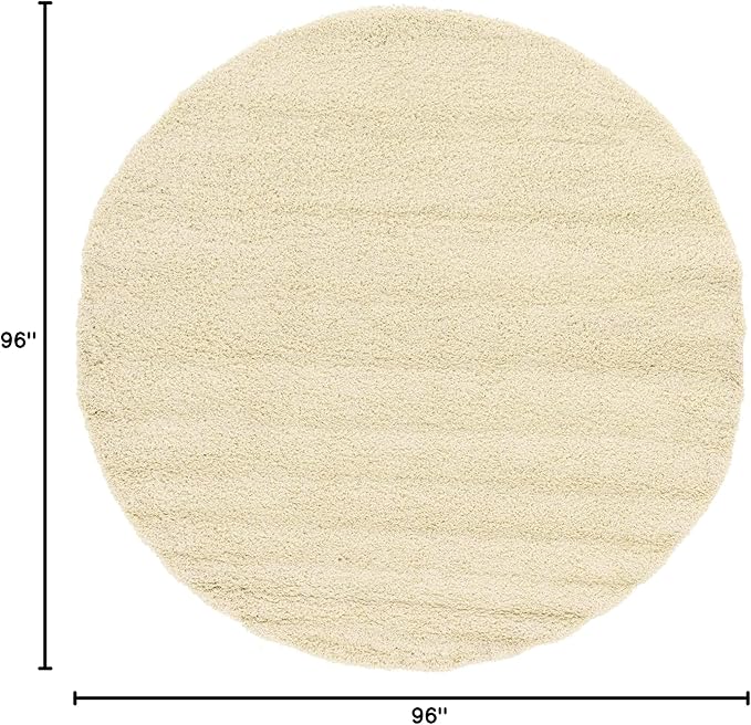 Unique Loom Solid Shag Collection Area Rug - Image 2