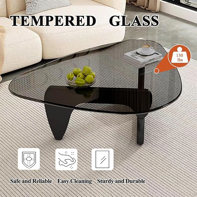 Glass Coffee Table, Mid Century Modern Coffee Table, Coffee Table - Image 3