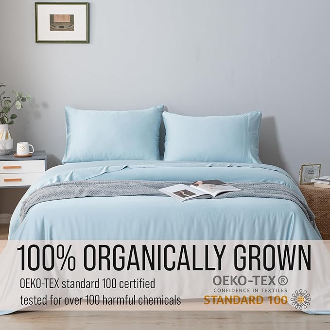 Bella Coterie Luxury Bamboo Viscose Split King Size Sheet Set | 2 Fitted Sheets - Image 5