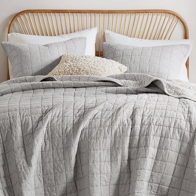 Hyde Lane Luxury Linen Quilt Set King Size, Organic European Flax Cotton Blend - Image 2