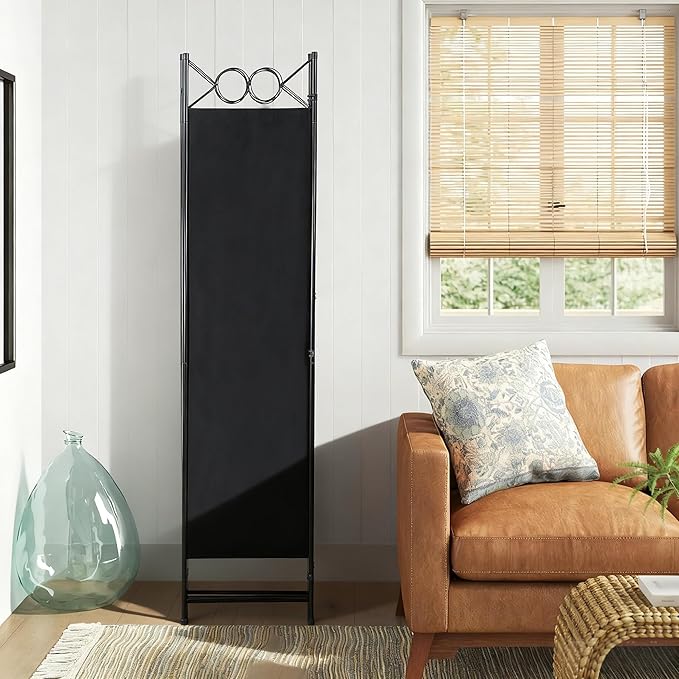 FDW 4 Panel Room Divider and Folding Portable Partition Screen, 6FT Wall - Image 3