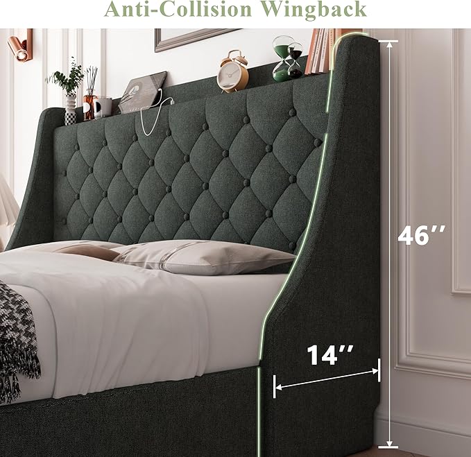 Feonase Upholstered Full Size Bed Frame - Image 2