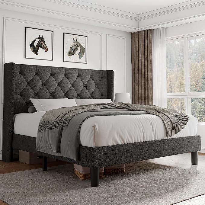 iPormis Queen Size Platform Bed Frame by iPomis
