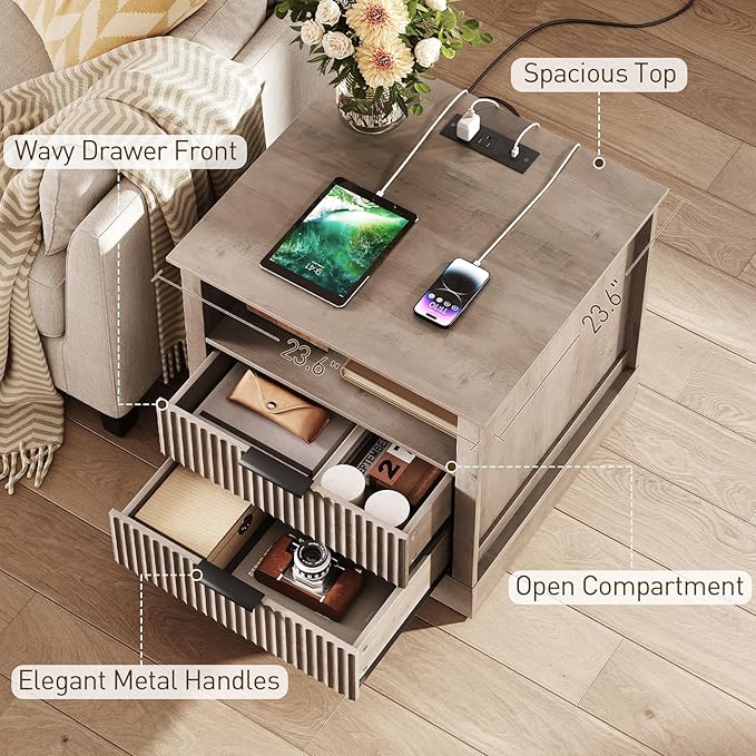 Farmhouse Fluted End Table - Image 4