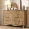 CARPETNAL Fluted 8 Drawer Dresser by CARPETNAL