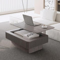 Lift Coffee Table with Storage & Adjustable Height, Rectangle Solid Wood Coffee by FGXJY