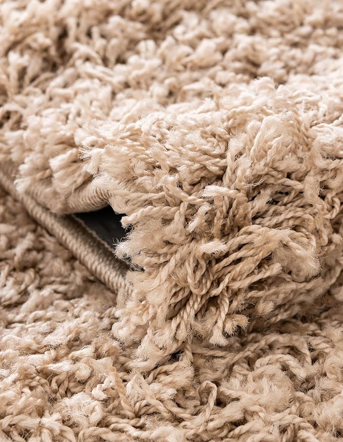 Unique Loom Solid Shag Collection Area Rug - Image 5