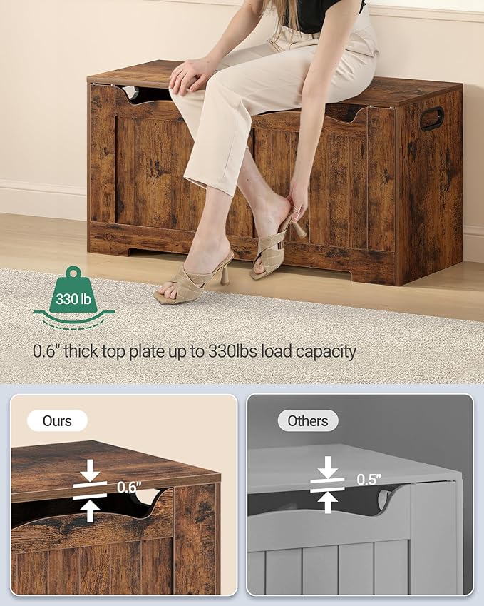 Hzuaneri 39.4" Storage Chest, Storage Bench Trunk - Image 10