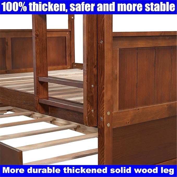 Upgraded Version Best Full Over Full Bunk Bed - Image 4