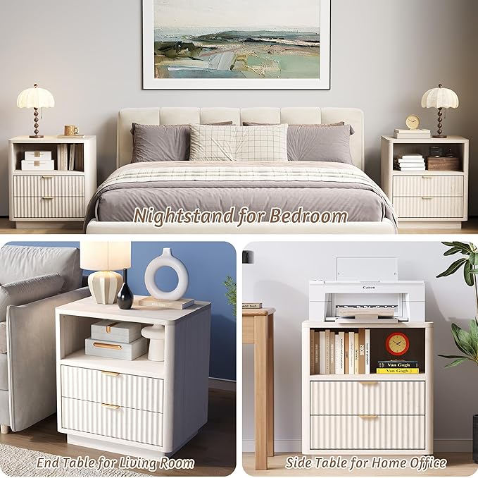 Fluted Nightstands Set of 2 - Image 7