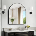 Arched Bathroom Mirror, Wall Mounted Mirror, Living Room, Hanging or Leaning by GLASHOM
