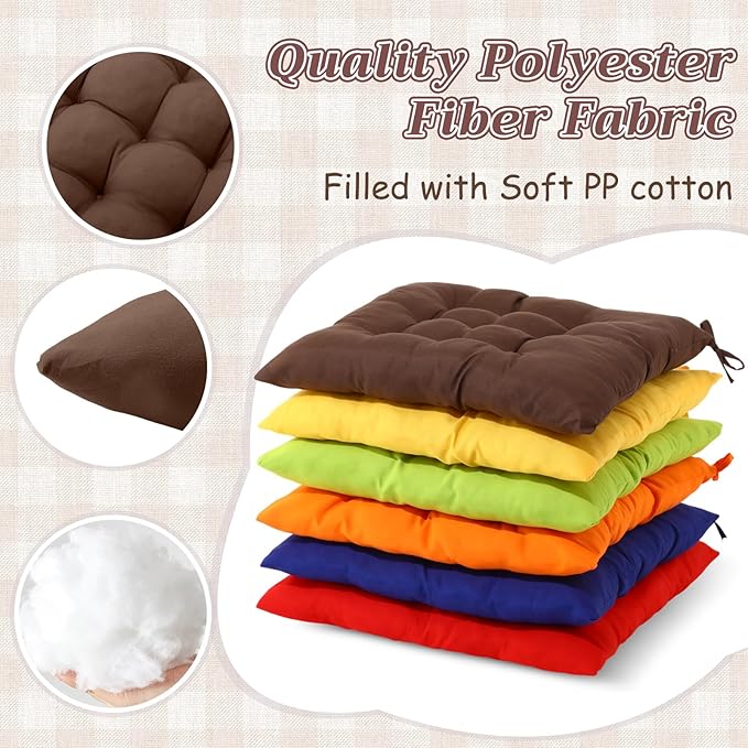 Geetery 12 Pcs Floor Pillows for Classroom Bulk Square Seating Cushions for - Image 3